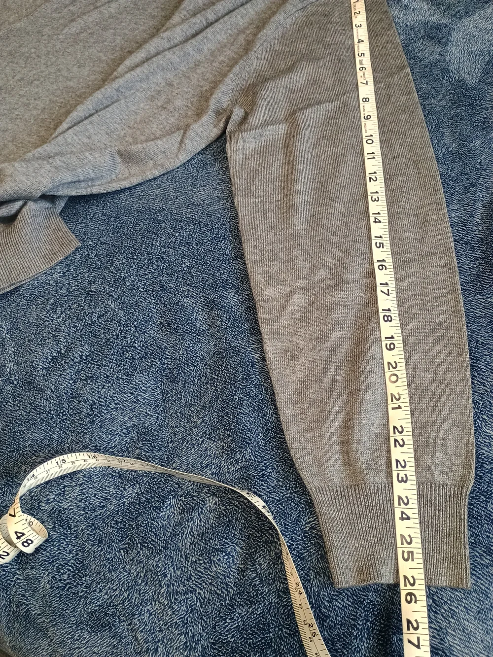 Men's Gray Turtleneck Knit Sweater